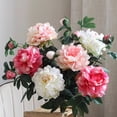 thumbnail image 4 of Artificial Ranunculus Asiaticus 2 Head Realistic Fake Silk Flower with Stem Home Office Wedding Party Faux Flower Decoration, 4 of 8