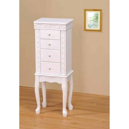 Jewelry Armoire, White