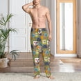 thumbnail image 2 of Fuzoiu Hawaiian Style Print Men's Pajama Pants,Lounge Pants for Men,Lounge PJ Bottoms,Sleepwear Pants with Drawstring Pockets -Small, 2 of 6