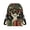 Christmas Cat Decoration, variant on Blue Floral Black Horse Crossbody Bag, Portable Polyester Sling Bag for Travel Casual, Zipper Closure Small Cell Phone Purse for Women