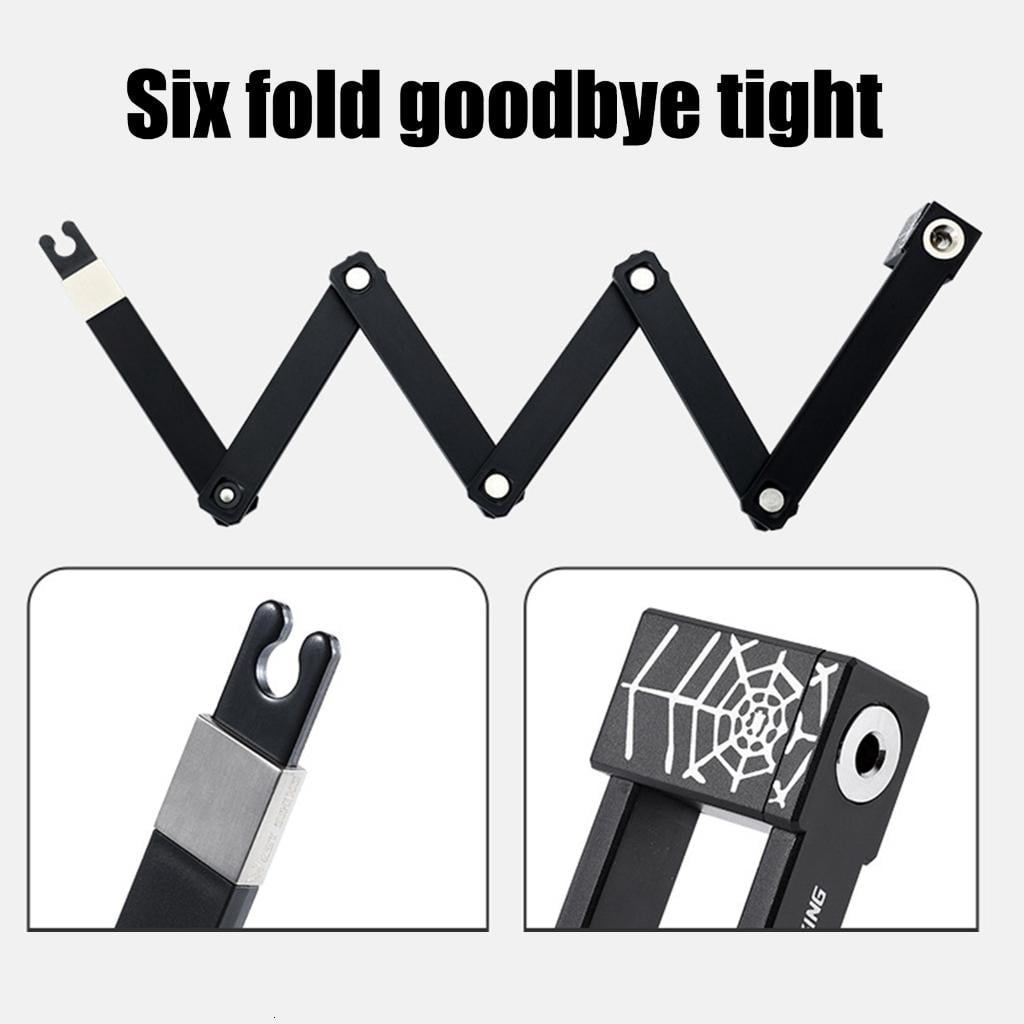 CEORPER Folding Lock with 3 Key High Security Scooter Lock for Electric Bike Motorcycle