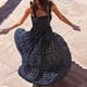thumbnail image 5 of Tirantes para mujer Tirantes Estampado Pliegue largo Cintura elástica Vestido de estilo festivo Fridja  hj6270, 5 of 6