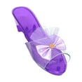 thumbnail image 2 of MERIGLARE Princess Dress up Shoes Decor Toy Slippers for Cosplay Themed Party Birthday purple, 2 of 8