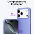 thumbnail image 4 of Compatible with iPhone 17 Pro Max Case,Slim Liquid Silicone 4 Layers Soft Gel Rubber Shockproof Protective Phone Case 6.9" with Anti-Scratch Microfiber Lining-Ice Blue, 4 of 7