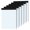 6 Pack, variant on 2 Pack 8.5 x 11.75 4x4 Quad Grid Graph Paper, 70 GSM White Blue Line Sheets