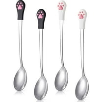 Genreen 6-in Stainless Steel Pet Can Spoon & Opener Set (4-Piece) – Effortless Pet Food Scooping & Can Opening Tool for Cats & Dogs