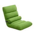 thumbnail image 4 of Silla suelo con respaldo, sillón reclinable tipo sofá para ver la televisión, plegable, para niños, con 5 posiciones ajustables. Verde, 4 of 8