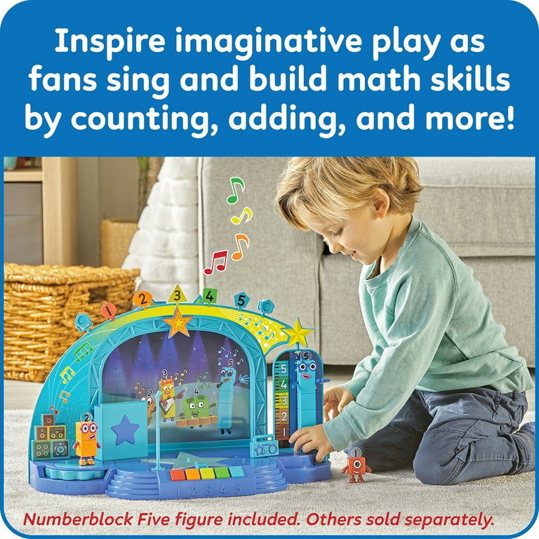 hand2mind Numberblocks Five's Musical Superstar Stage, Action