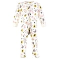 thumbnail image 3 of Touched by Nature Baby Girls Organic Cotton Sleep and Play, Soft Wildflower, Preemie, 3 of 5
