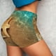 thumbnail image 4 of Fotbe Starfish And Seashell 1 Shorts Sin Costuras – Shorts Deportivos de Cintura Alta para Mujer, Elásticos para Gimnasio, Yoga, Running o Ciclismo-XX-Large, 4 of 8