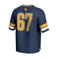 thumbnail image 3 of GameDay Greats #67 Navy West Virginia Mountaineers Lightweight Collegiate Football Fashion Jersey, 3 of 4