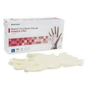 McKesson Stretch Vinyl Exam Gloves Powder-Free, Large - 100ct