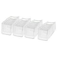 thumbnail image 1 of Unique Bargains 4pcs Wardrobe Clothes Organizer, Jeans Compartment Storage Box Foldable Closet Drawer Organizer, White, 1 of 6