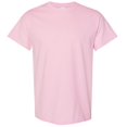 thumbnail image 1 of Gildan - Camiseta básica de manga corta Modelo Heavy Cotton para hombre - 100% algodón gordo (Rosa Claro), 1 of 2