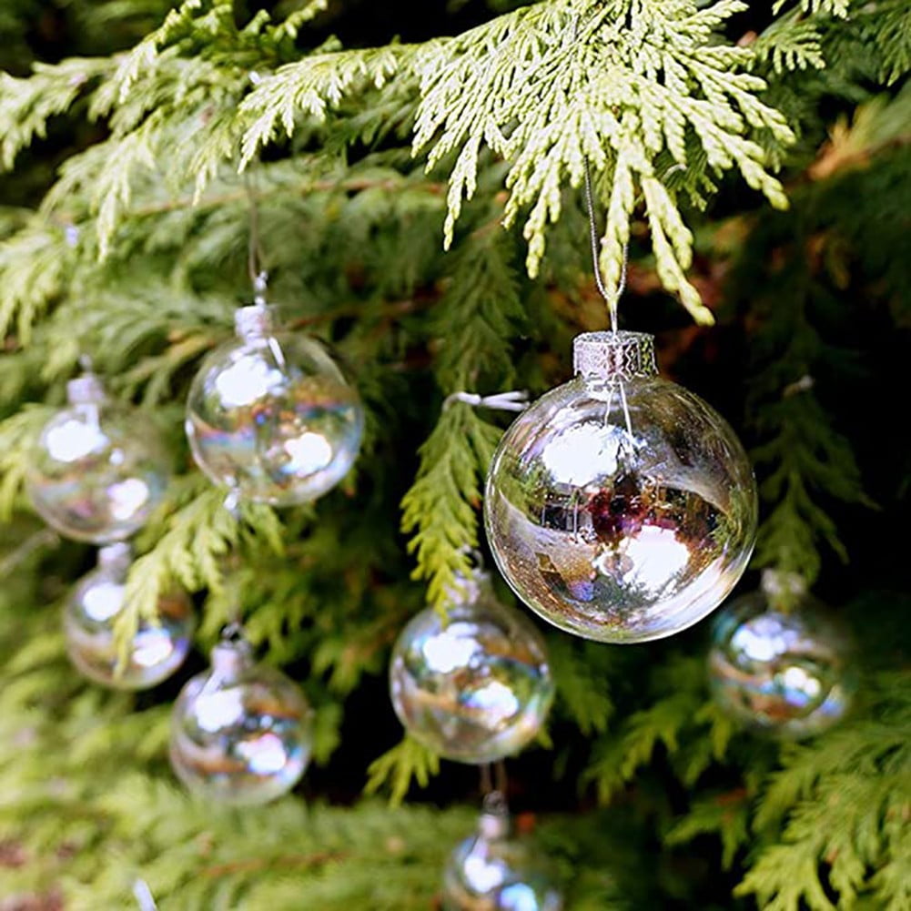 SparkleDrop Glass Baubles Iridescent Christmas Decorations 6/8cm Hanging  Ornaments For Home And Mall Fast Delivery! From Packing2010, $1.42