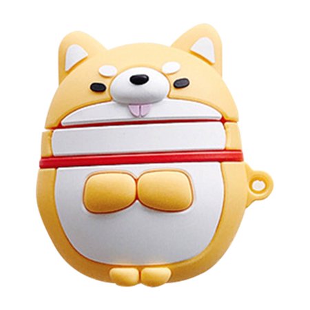 Michellem Airpods Case Cute Couples Shiba Inu Airpods Case