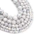 thumbnail image 6 of HOOUN 4-12mm Natural Turquoises Howlite Sediment Round Loose Beads for Jewelry Making-pink shell howlite-8mm 46pcs beads, 6 of 9