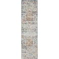 thumbnail image 3 of Traditional 2x8 Area Rug (2'3'' x 7'3'') Oriental Navy, Cream Indoor Runner Easy to Clean, 3 of 7