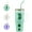 Green, variant on MUKOKO 32oz Glass Tumbler, Glass Water Bottle with Lid and Straw, Iced Coffee Tumbler with Handle, Purple