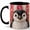 Black, variant on Jeweled Penguin Coffee Mug, Arctic Bird Mug, Ceramic 11 oz