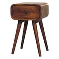 thumbnail image 5 of Small Chestnut Nightstand with Drawer | Discreet Bedroom Storage | Solid Mango Wood Hand - crafted | Suits Small Bedrooms Well, 5 of 6