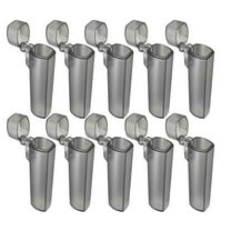 Portable Mini Toothpick Holders Box Pocket Toothpick Case Toothpick Dispenser Travel Toothpick Container Easy to Carry in Your Pocket, Bag for Outdoor Travel Camping Picnic,10Pcs Black