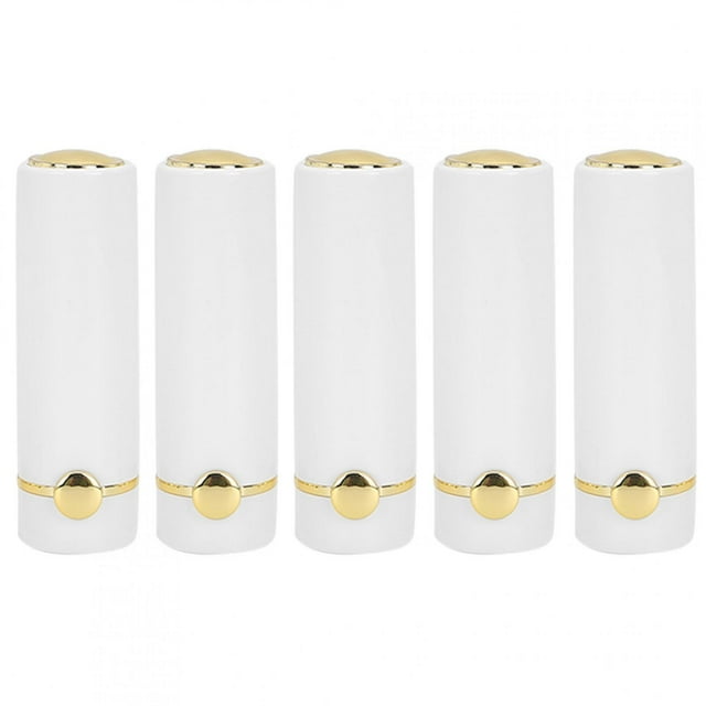 Tubo de lápiz labial vacío, 5 uds., tubo de lápiz labial DIY portátil blanco, tubo de bálsamo labial, calidad inigualable