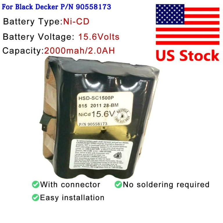 Battery Pack For Black and Decker Dustbuster CHV1510 Battery Pack P/N  90558173 