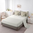 thumbnail image 5 of Feelyou Camo Pike Fish Bedding Comforter Set for Men Women, Retro Farmhouse Wildlife King Bedding Sets, Beige, Grey Reversible, 7pcs, 5 of 7