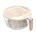 thumbnail image 2 of Rice Washing Basket Vegetable Basket Wash And Vegetables Fruit Multi Function Kitchen Vegetable Washing Basket,Beige, 2 of 6