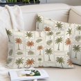 thumbnail image 2 of Palm Tree Throw Pillow Cover 12 x 20 Inch Decorative Pillow Cover Summer Tropical Plants Leaves Vintage Plaid Lumbar Pillowcase Seasonal Rectangle Cushion Case for Couch Sofa Bed Living Room, 2 of 9
