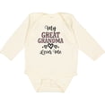 thumbnail image 3 of Inktastic My Great Grandma Loves Me Granddaughter Girls Long Sleeve Baby Bodysuit, 3 of 5