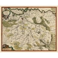 thumbnail image 3 of De Wit 18x15 Black Modern Framed Museum Art Print Titled - Brabant East Netherlands - De Wit 1688, 3 of 5