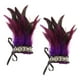 thumbnail image 1 of 2 piezas de muñequeras de felpa, pulseras de plumas artificiales, mangas Steampunk góticas para fiesta, Carnaval, Rave, ropa de baile latino, púrpura Salvador Dali Puños de muñeca, 1 of 10