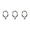 thumbnail image 3 of Sonducket Pulseras de chakras con piedras naturales para curación energética, cristales de chakras, tamaño ajustable, regalos de 8 mm Type1 NO1, 3 of 6