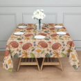 thumbnail image 3 of Cute Hedgehog Floral Pattern Square Tablecloth,Waterproof Square Table Cover,Wipeable Spillproof Washable Table Cover for Home Kitchen Party Decor 52"x52"(132x132cm), 3 of 6
