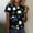 004 Multicolor, variant on Hvot&aat Women Fashion Summer 3D Floral Printed T-Shirt Loose Round Neck Short Sleeve Pullover Comfort Regular Fit Blouses