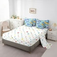thumbnail image 5 of jejeloiu Colorful Dino Balloon 7-Piece Twin Bedding Set,Rustic Floral Cartoon Dino,Breathable Reversible Decor, 5 of 8