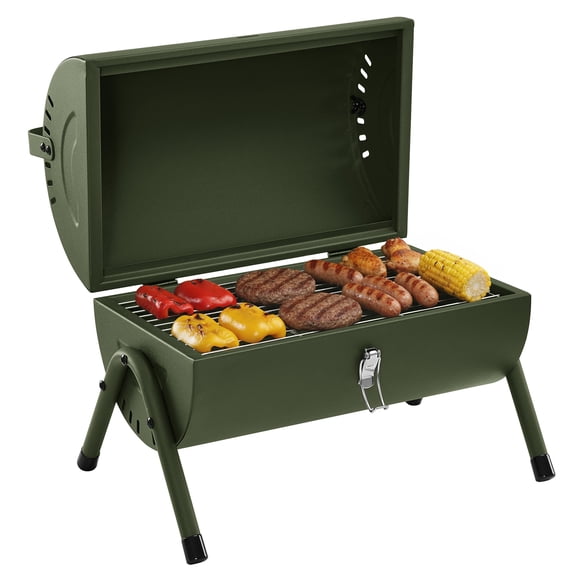 Royal Gourmet CC1015L Portable Charcoal Grill,with Four Air Vents, for Outdoor Backyard, Patio Parties and Picnics, Olive Green