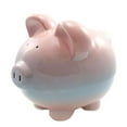 thumbnail image 2 of Child to Cherish Ombre Ceramic Piggy Bank, Raspberry, 2 of 4