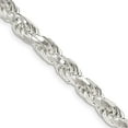 thumbnail image 7 of 925 Sterling Silver 5.6mm Diamond-cut Rope Chain 24 Inch, 7 of 7