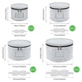 thumbnail image 2 of 4Pcs Dinner Plate Storage Box Felt Dish Container Dinnerware Plate Organizer with 48Pcs Dividers for Dish Bowls Transport Moving, 2 of 9