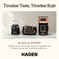 thumbnail image 5 of Haden Generous Brew 14 Cup Programmable Digital Coffee Maker, Black/Copper, 5 of 9