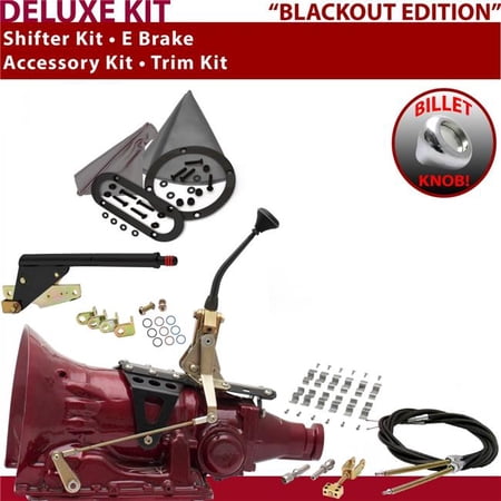 American Shifter TH400 Shifter Kit Black 8 in. E Brake Cable Clamp Trim Kit for EDC7B