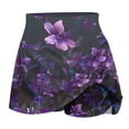 thumbnail image 4 of TMOYZQ Women's 2-in-1 Golf Tennis Skirt with Built in Shorts, Summer Casual Floral Print A-Line Mini Skirt High Waisted Workout Athletic Skirt Skort, 4 of 4