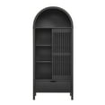 thumbnail image 6 of Storage Display Cabinet , Black, Wood, Living Dining Room Kitchen Cafe Bistro Hospitality Restaurant, Modern Contemporary, HB37742, 6 of 10