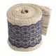 thumbnail image 4 of Casa Yute Fibra De Encaje Vacaciones Celebración Ornamento Arpillera Rollo De Color Cinta Marrón, azul marino Unique Bargains cintas, 4 of 4