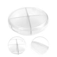 thumbnail image 3 of Unique Bargains 1 Pc 4 Grids Circular Single-Layer Pill Case Durable for Travel Clear, 3 of 6
