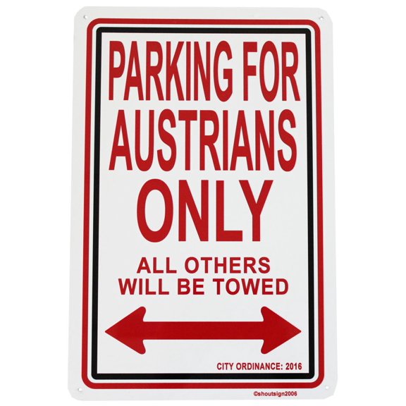 Austria Parking Sign
