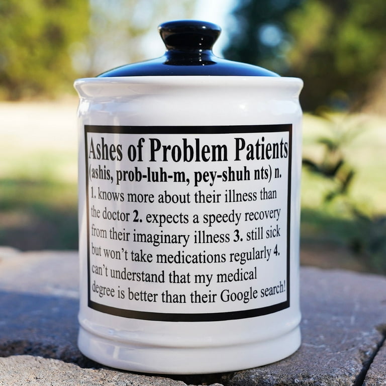 Cottage Creek Ashes of Problem Employees Piggy Bank, Ceramic Candy Jar, Fun Gifts